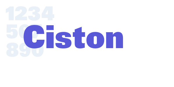 Ciston font free