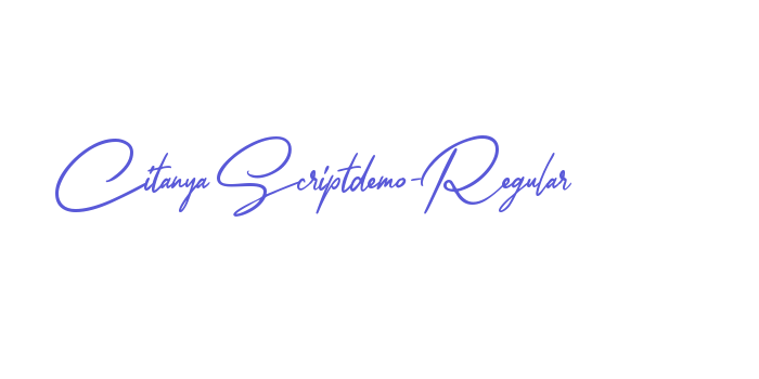 Citanya Scriptdemo-Regular Font Download