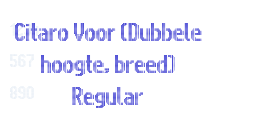 Citaro Voor (Dubbele hoogte, breed) Regular-font-download