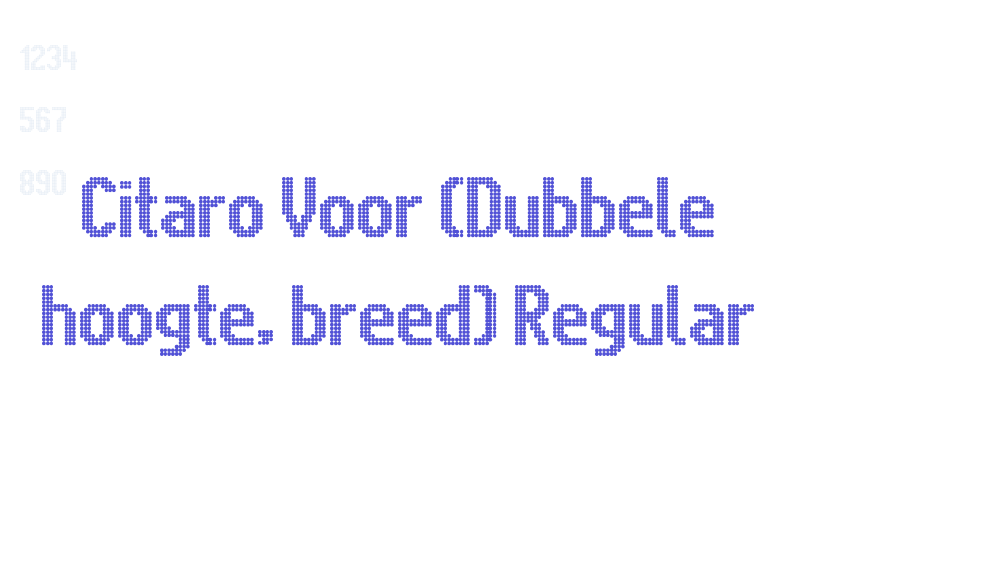 Citaro Voor (Dubbele hoogte, breed) Regular-font-download