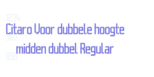 Citaro Voor dubbele hoogte midden dubbel Regular-font-download