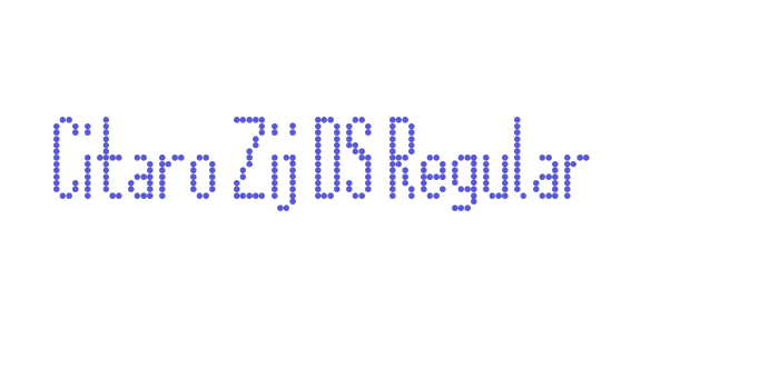 Citaro Zij DS Regular Font Download