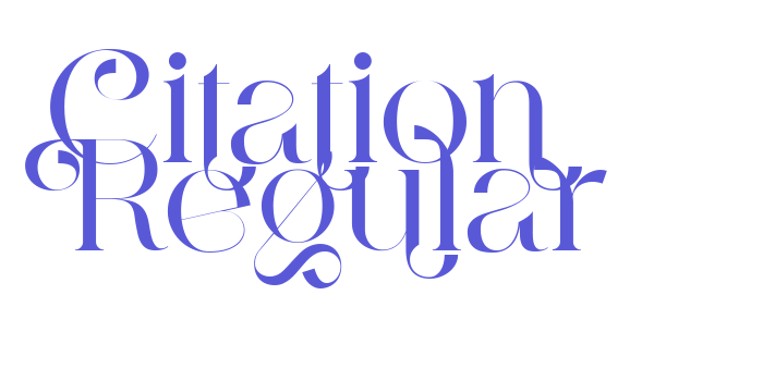 Citation Regular Font Download