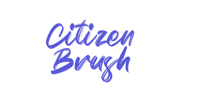 Citizen Brush Font Download