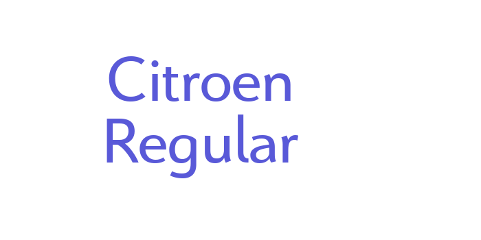 Citroen Regular Font