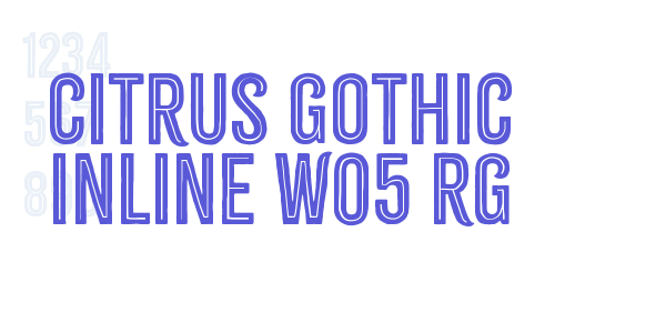 Citrus Gothic Inline W05 Rg font free