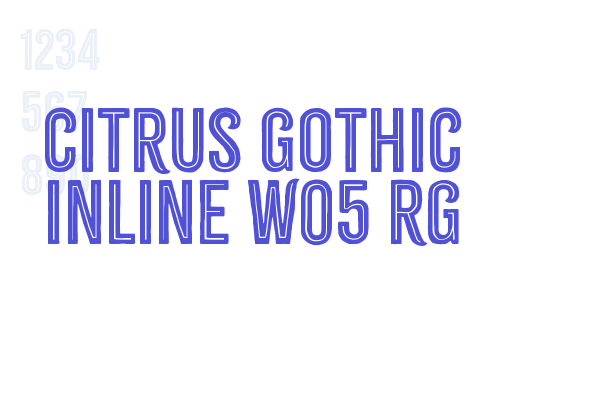 Citrus Gothic Inline W05 Rg Font Download