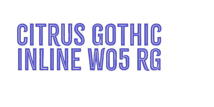 Citrus Gothic Inline W05 Rg Font Download