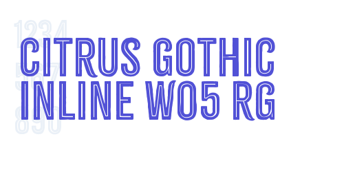 Citrus Gothic Inline W05 Rg-font-download