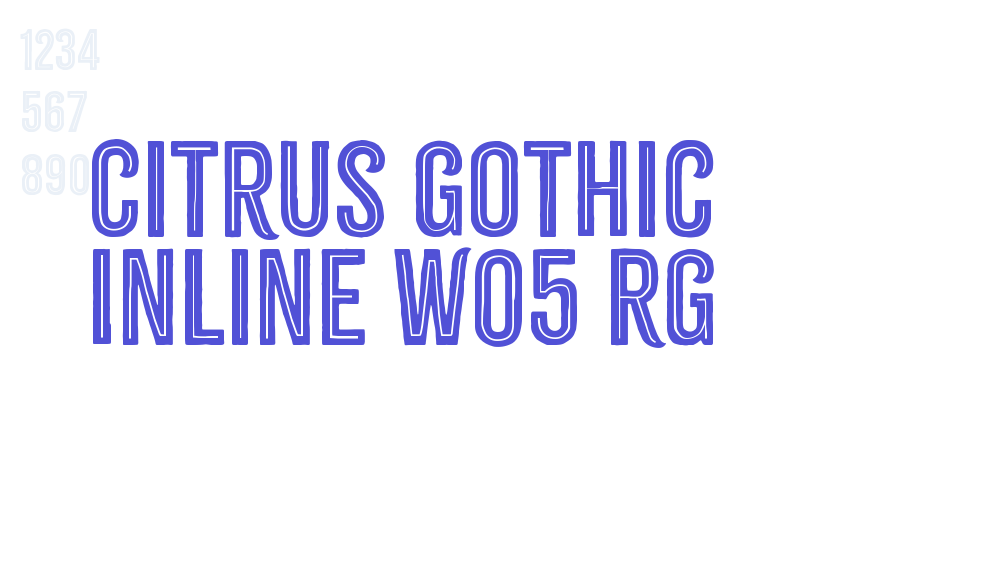 Citrus Gothic Inline W05 Rg-font-download