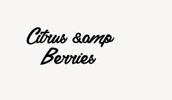 Citrus &amp Berries Font