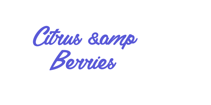 Citrus &amp Berries Font Download