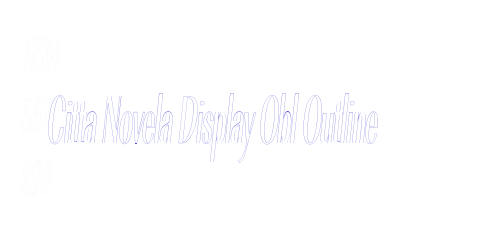Citta Novela Display Obl Outline-font-download