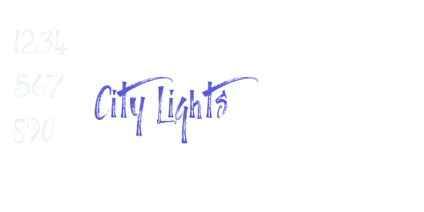 City Lights font free