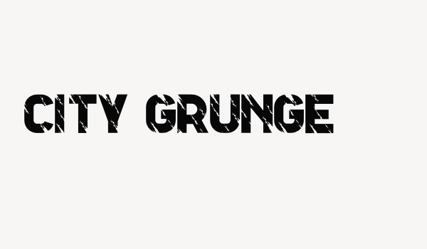 City Grunge Font