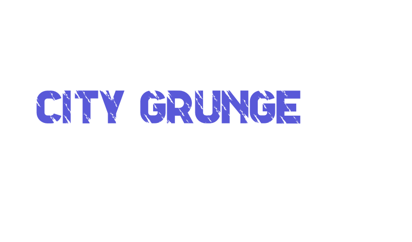 City Grunge Font Download