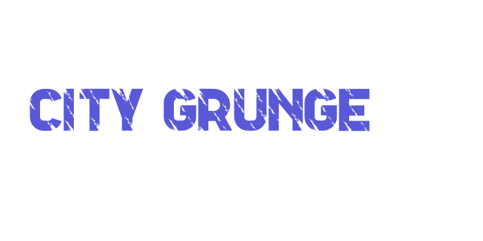 City Grunge Font Download