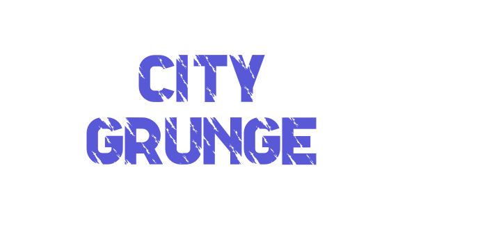 City Grunge Font