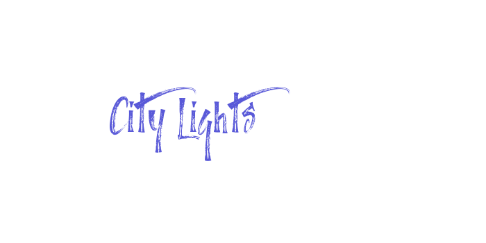 City Lights Font Download