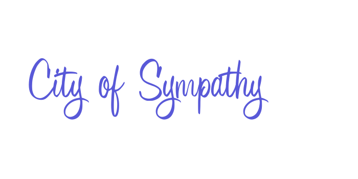 City of Sympathy Font Download