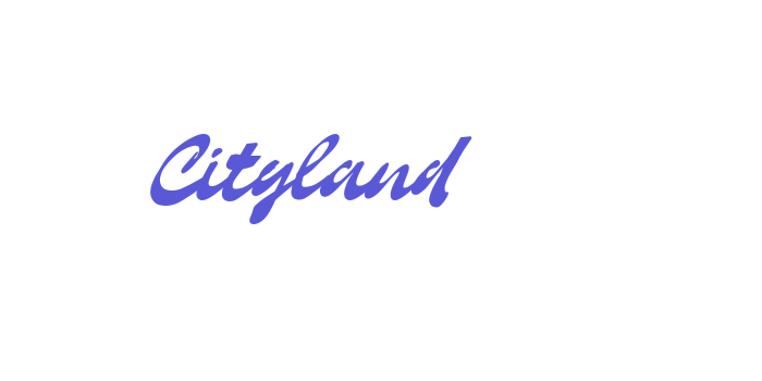 Cityland Font Download