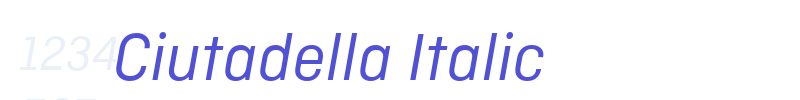 Ciutadella Italic-font