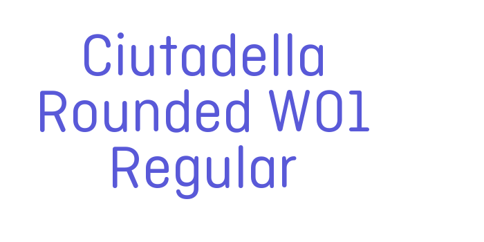 Download Ciutadella Rounded W01 Regular Font