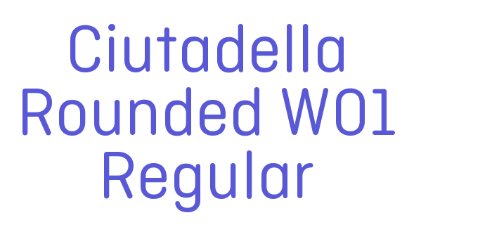 Ciutadella Rounded W01 Regular Font