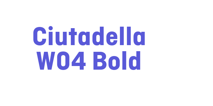 Ciutadella W04 Bold Font Download