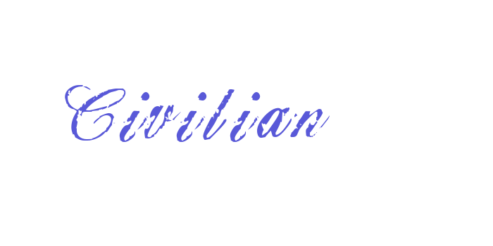 Civilian Font