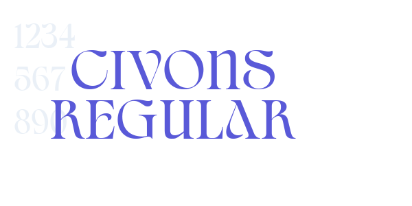 Civons Regular font free