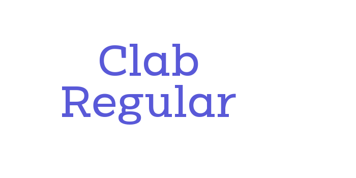 Clab Regular Font Download