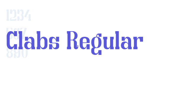 Clabs Regular font free