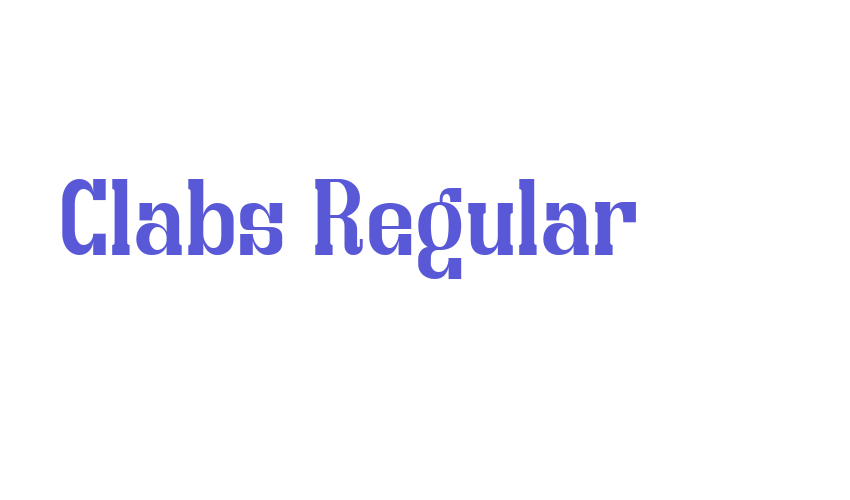 Clabs Regular Font Download