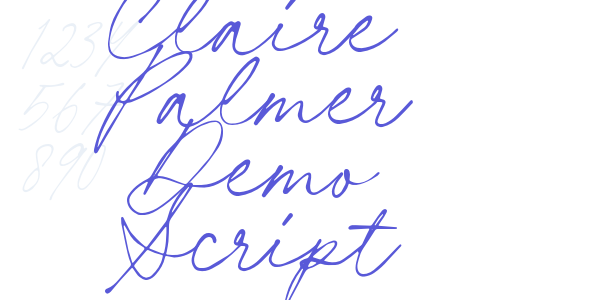 Claire Palmer Demo Script font free