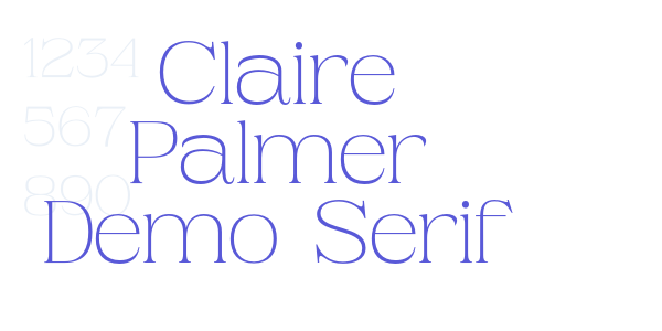 Claire Palmer Demo Serif font free