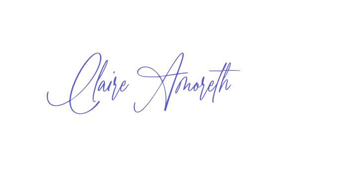 Claire Amoreth Font Download