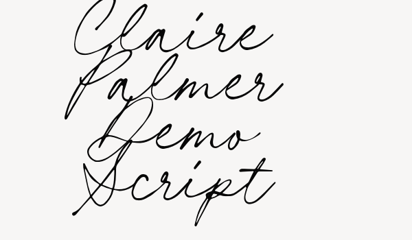 Claire Palmer Demo Script Font