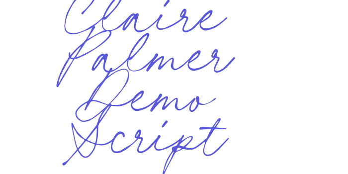 Claire Palmer Demo Script Font Download