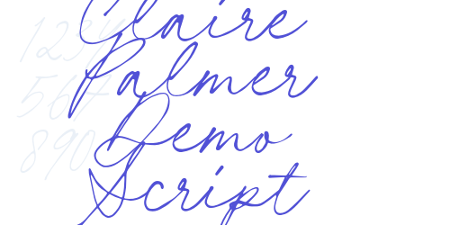 Claire Palmer Demo Script-font-download