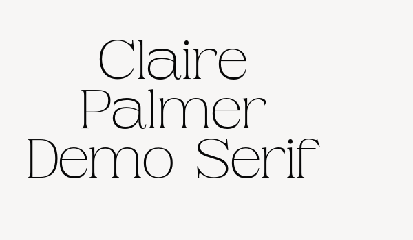 Claire Palmer Demo Serif Font