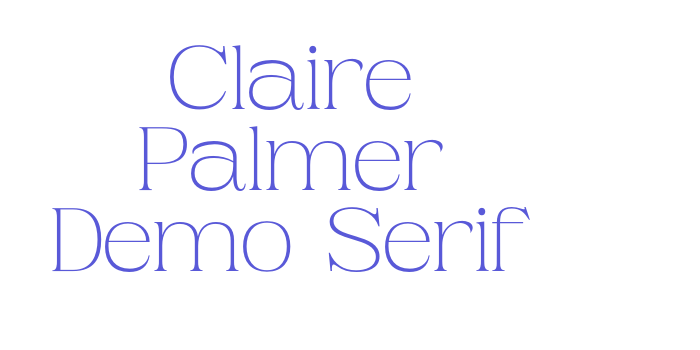 Claire Palmer Demo Serif Font Download