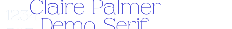 Claire Palmer Demo Serif-font