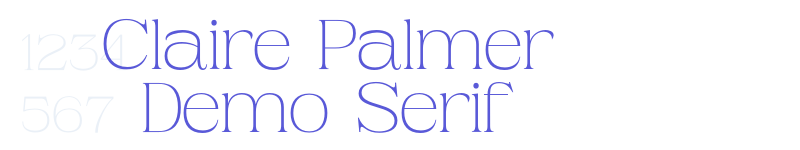 Claire Palmer Demo Serif-related font