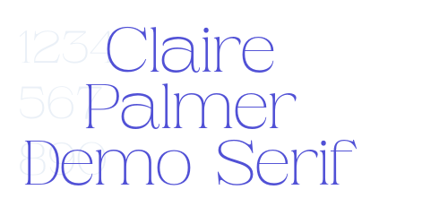 Claire Palmer Demo Serif-font-download