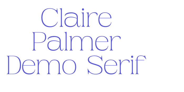 Claire Palmer Demo Serif Font