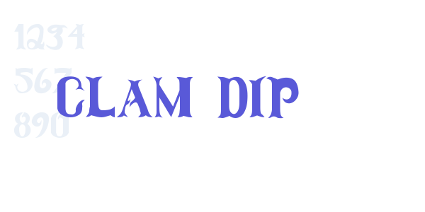 Clam Dip font free