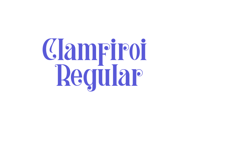 Clamfiroi  Regular Font