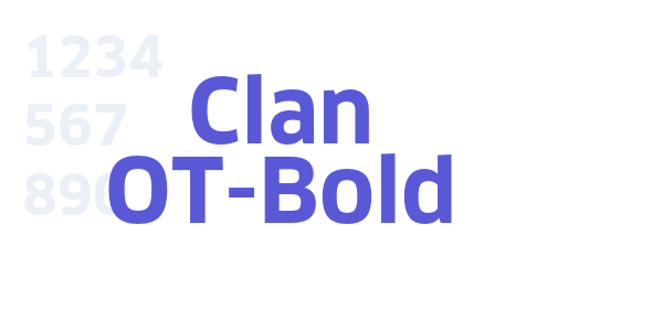 Clan OT-Bold font free