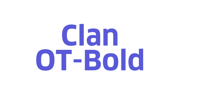 Clan OT-Bold Font Download